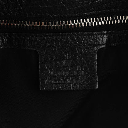 Gucci Monogram Large Horsebit Chain Hobo Black 6 of 7