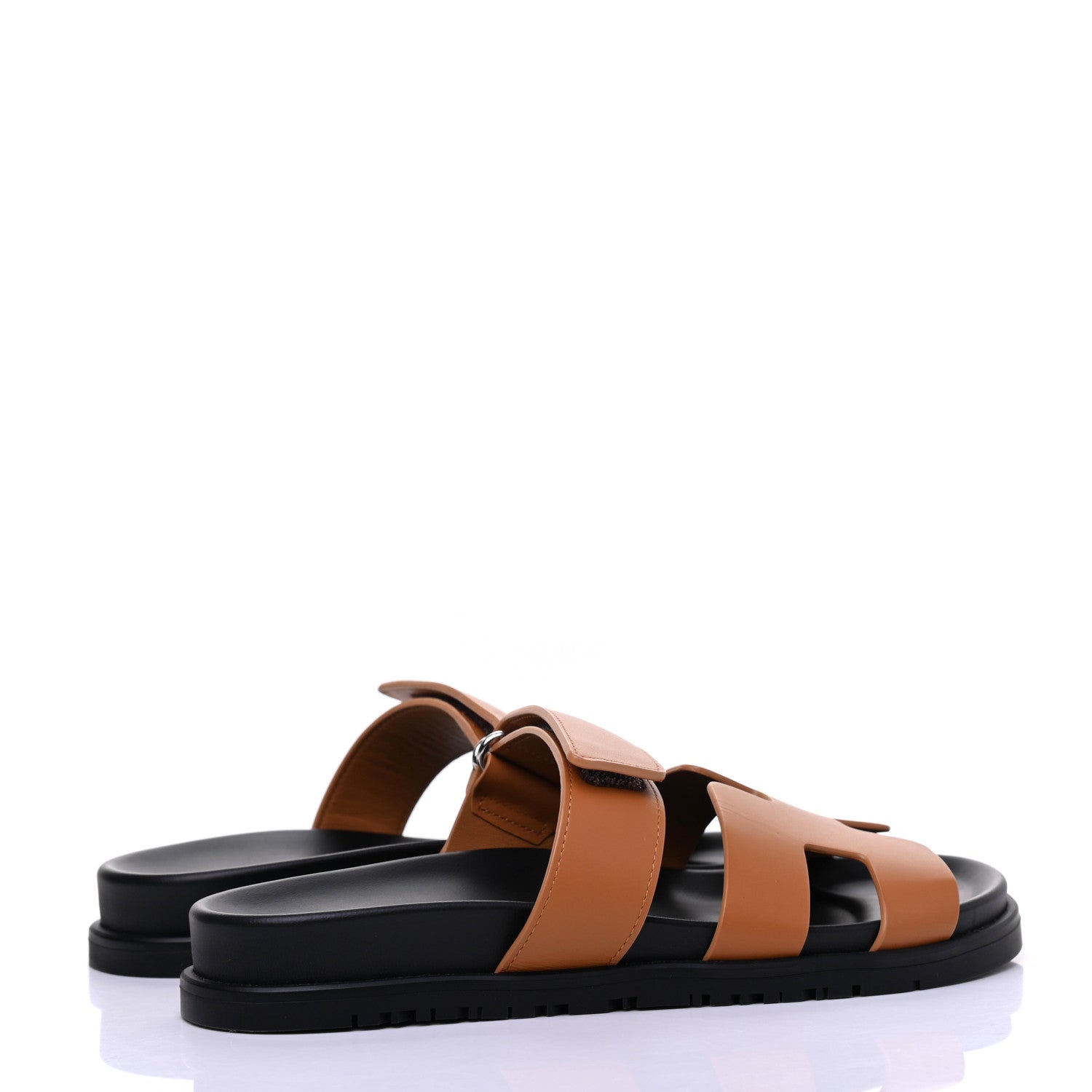 Hermes Calfskin Womens Chypre Sandals 37 Naturel 4 of 10