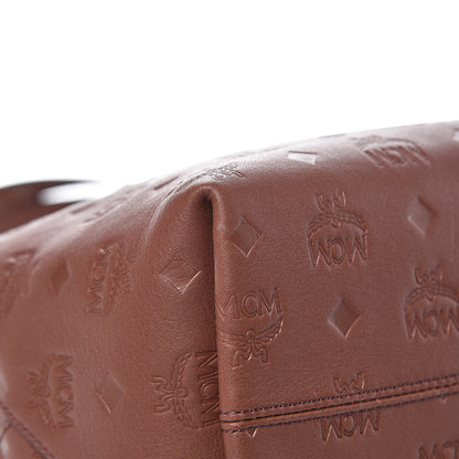 MCM Calfskin Ottomar Monogram Medium Klara Hobo Brown 10 of 11