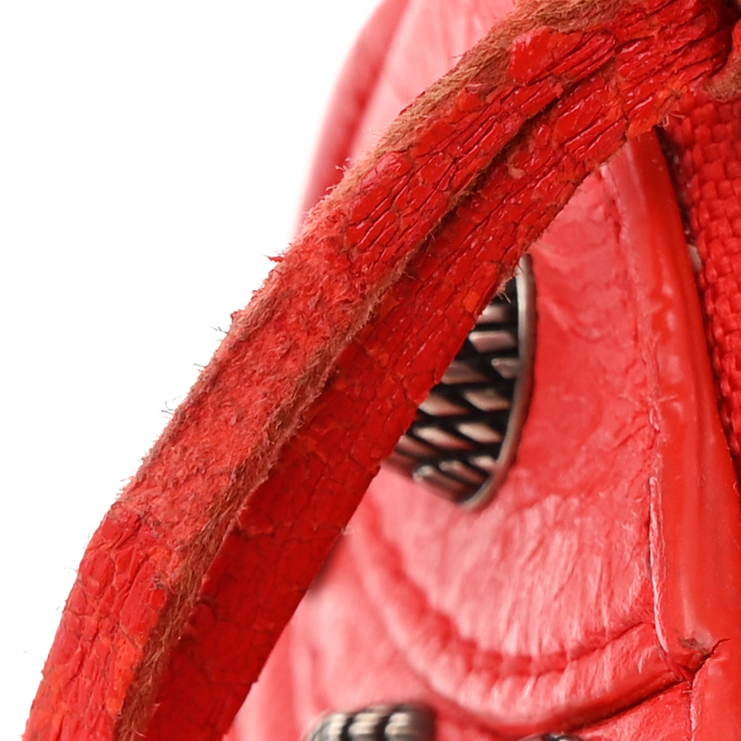 Agneau Arena Le Cagole Shoulder Bag XS Tomato Red