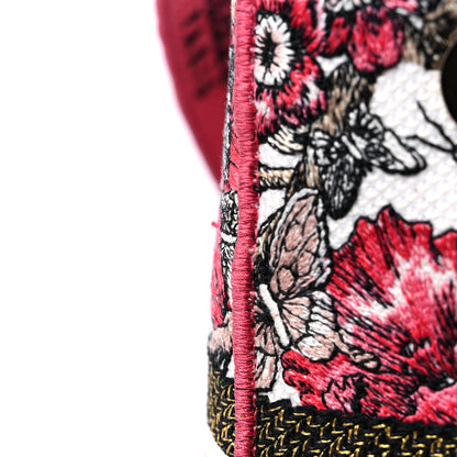 Christian Dior Canvas Embroidered Butterfly Print Medium Lady D-Lite Multicolor 9 of 10