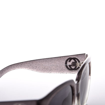 Gucci Glitter Square Optyl Sunglasses 3814/S Gray Silver 7 of 9