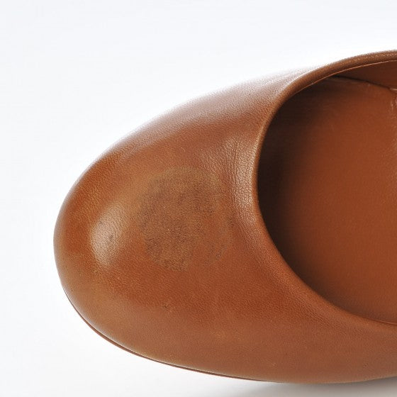Nappa Betty Platform High Heel Pumps 36 Brown