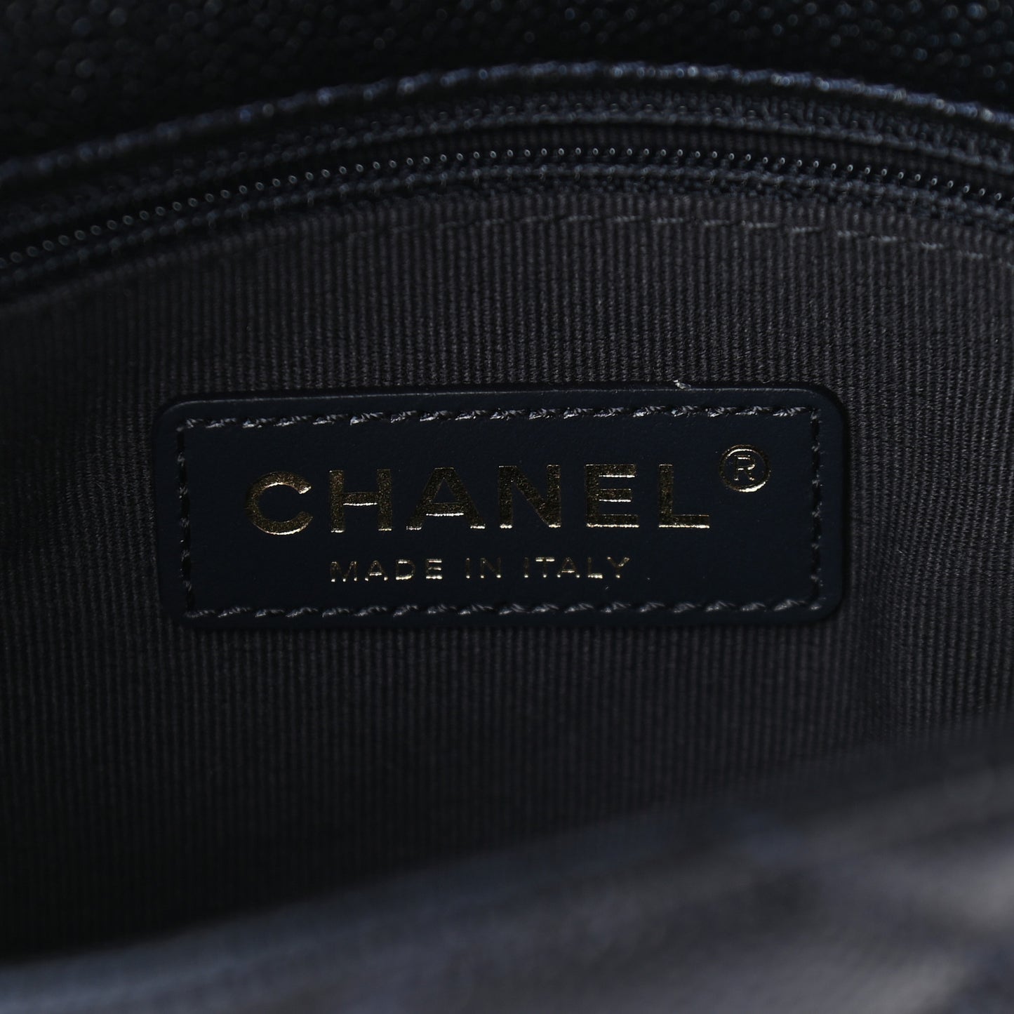 Iridescent Caviar Quilted Mini My Perfect Flap Black