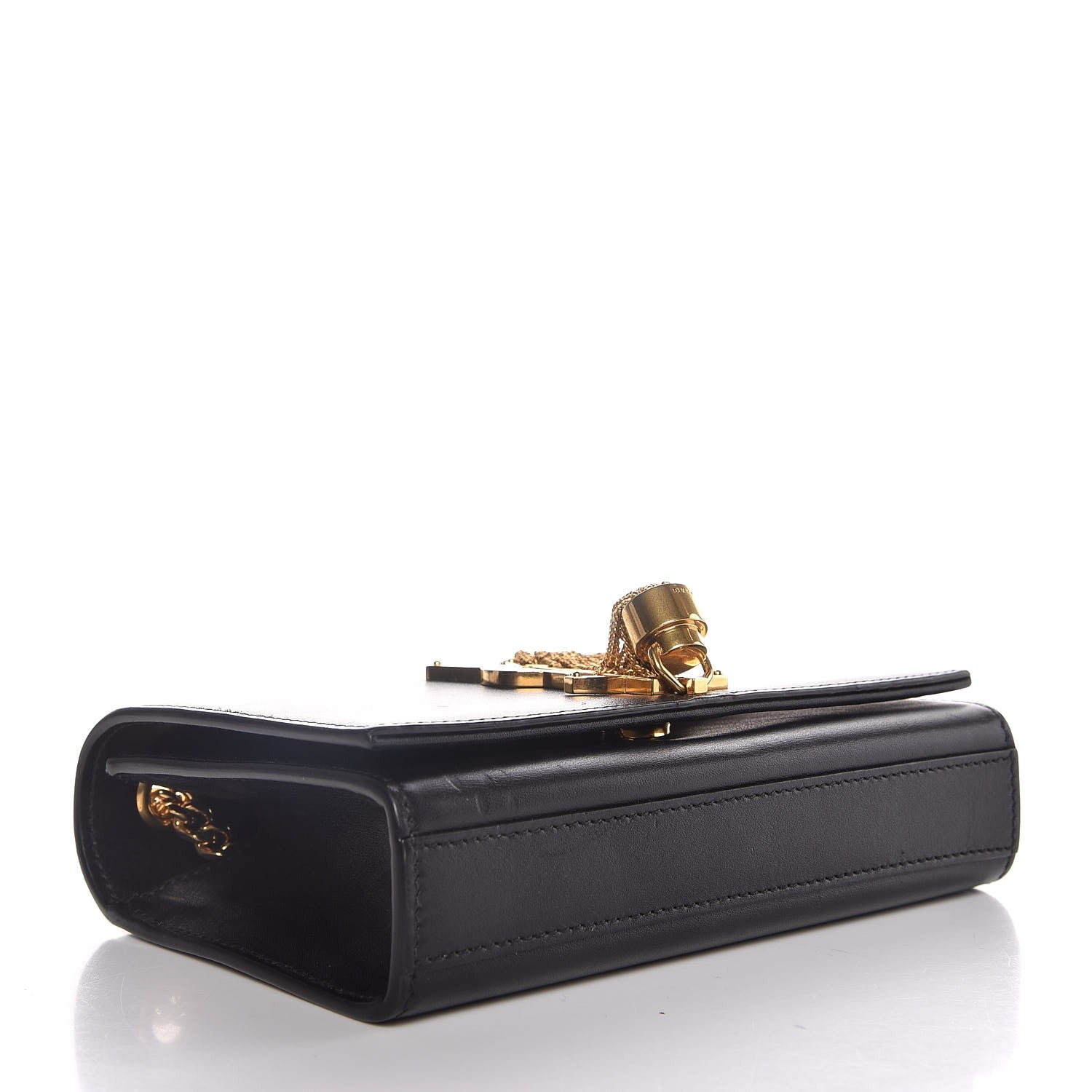 Saint Laurent Calfskin Small Classic Monogram Kate Tassel Satchel Black 4 of 8