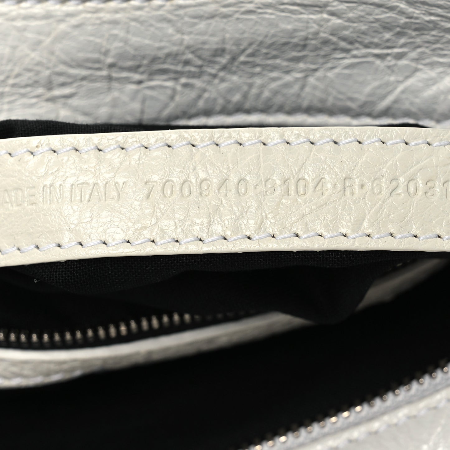 Agneau Arena Crystal Neo Cagole Handbag XS Optic White