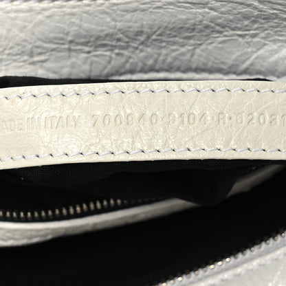 Balenciaga Agneau Arena Crystal Neo Cagole Handbag XS Optic White 13 of 25