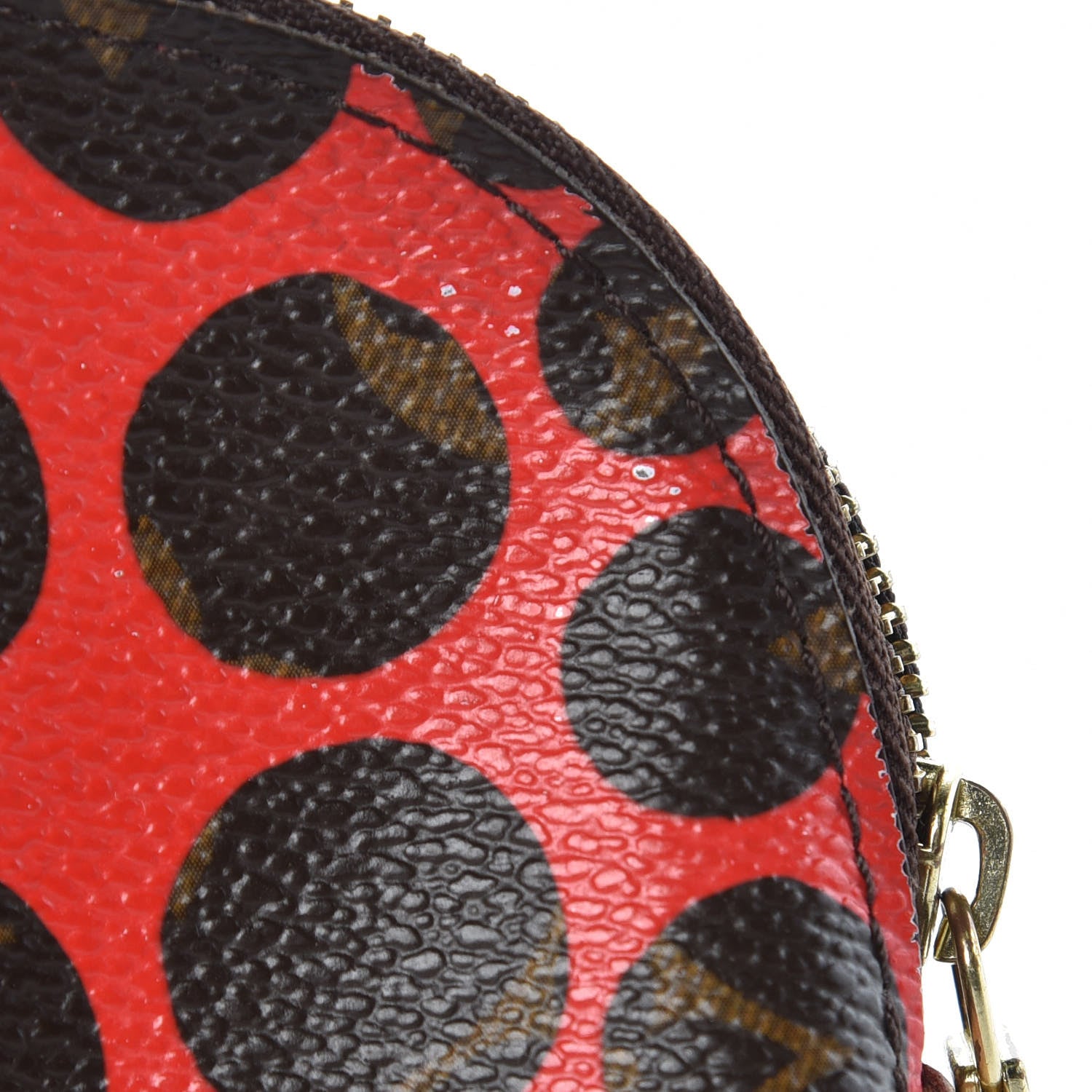 Louis Vuitton Monogram Kusama Pumpkin Dots Cosmetic Pouch Red 11 of 11