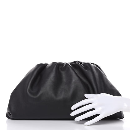 Bottega Veneta Smooth Butter Calf The Pouch Oversized Clutch Black 2 of 9