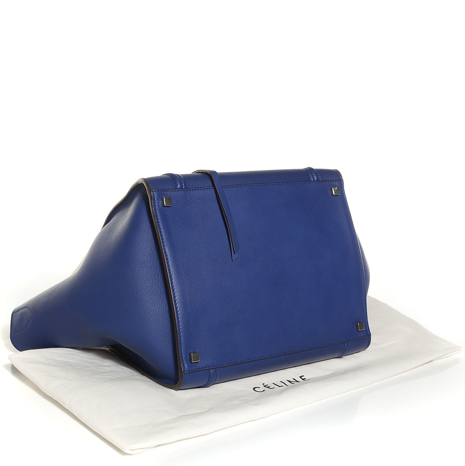 Celine Supple Calfskin Medium Phantom Luggage Indigo 4 of 7