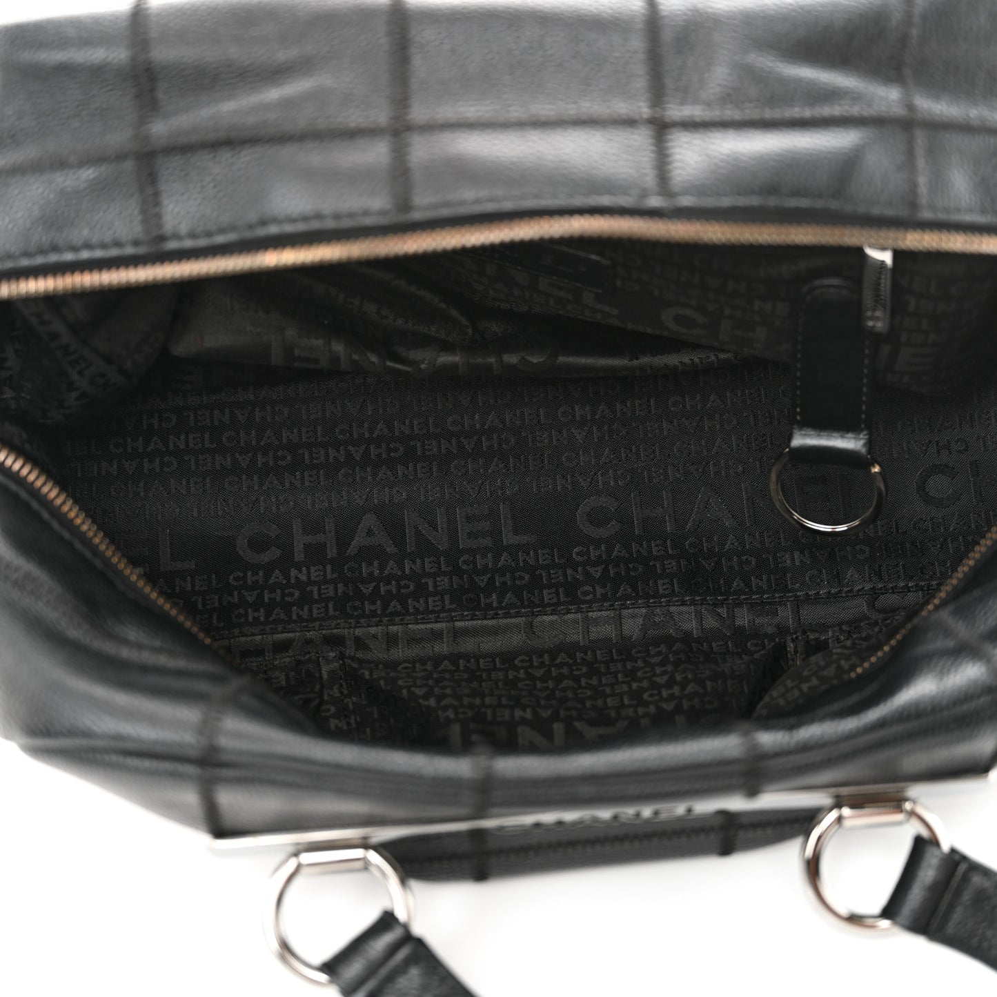Caviar Square Stitched Bowler Black