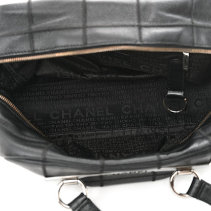 Chanel Caviar Square Stitched Bowler Black 5 of 12