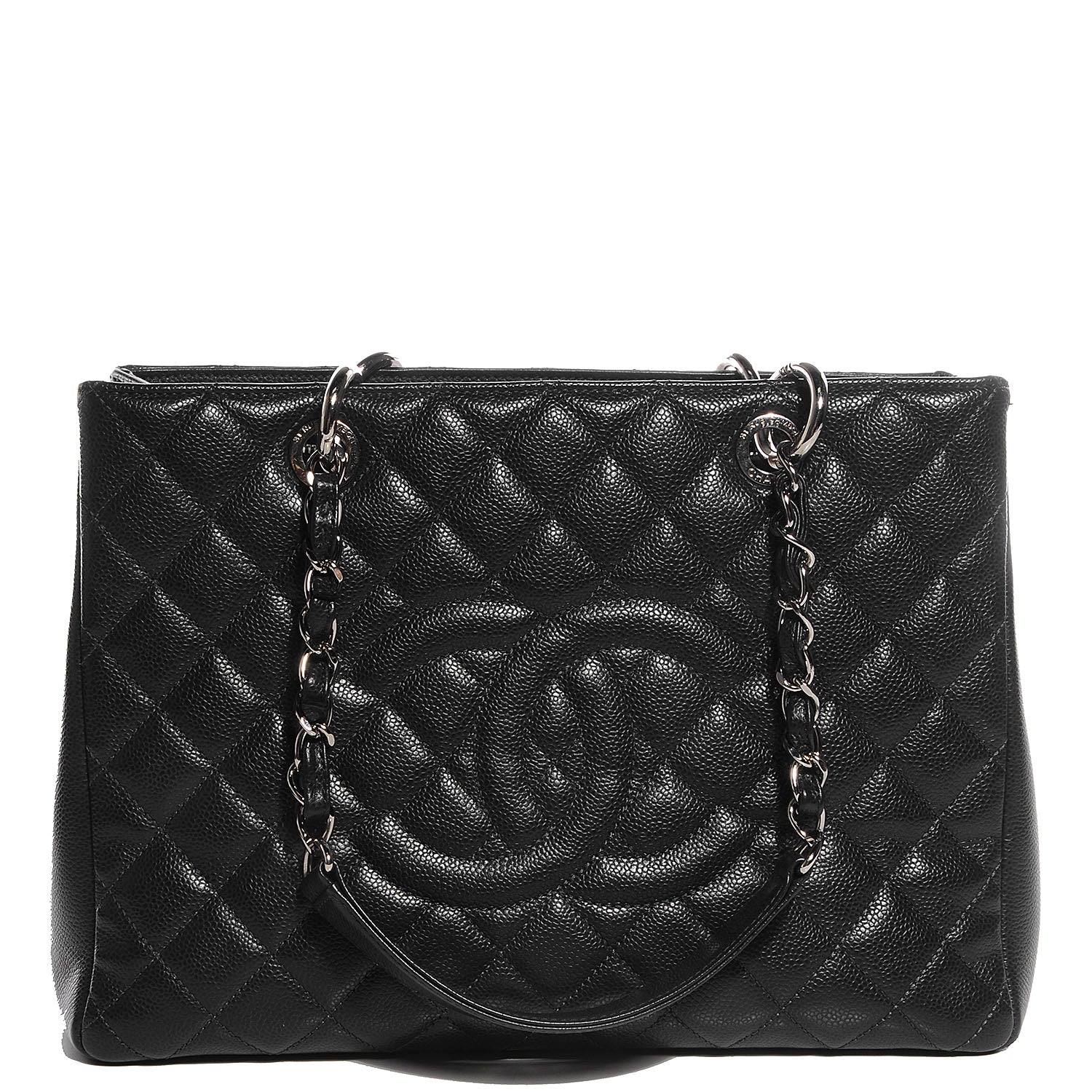 Chanel Caviar Grand Shopping Tote GST Dark Grey 1 of 7