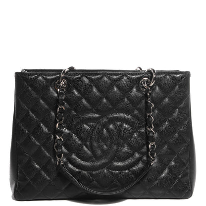 Chanel Caviar Grand Shopping Tote GST Dark Grey 1 of 7