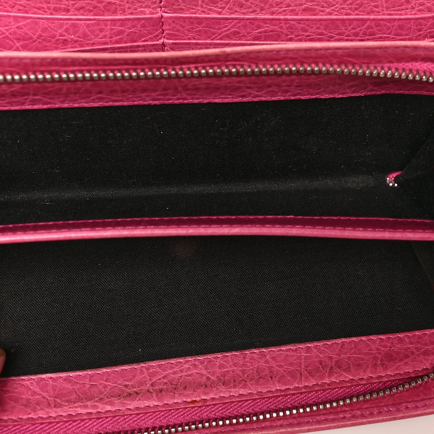Balenciaga Agneau Giant 12 Silver Hardware Continental Zip Around Wallet Cyclamen 5 of 16