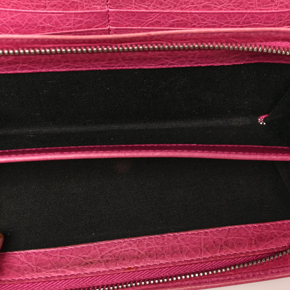 Balenciaga Agneau Giant 12 Silver Hardware Continental Zip Around Wallet Cyclamen 5 of 16