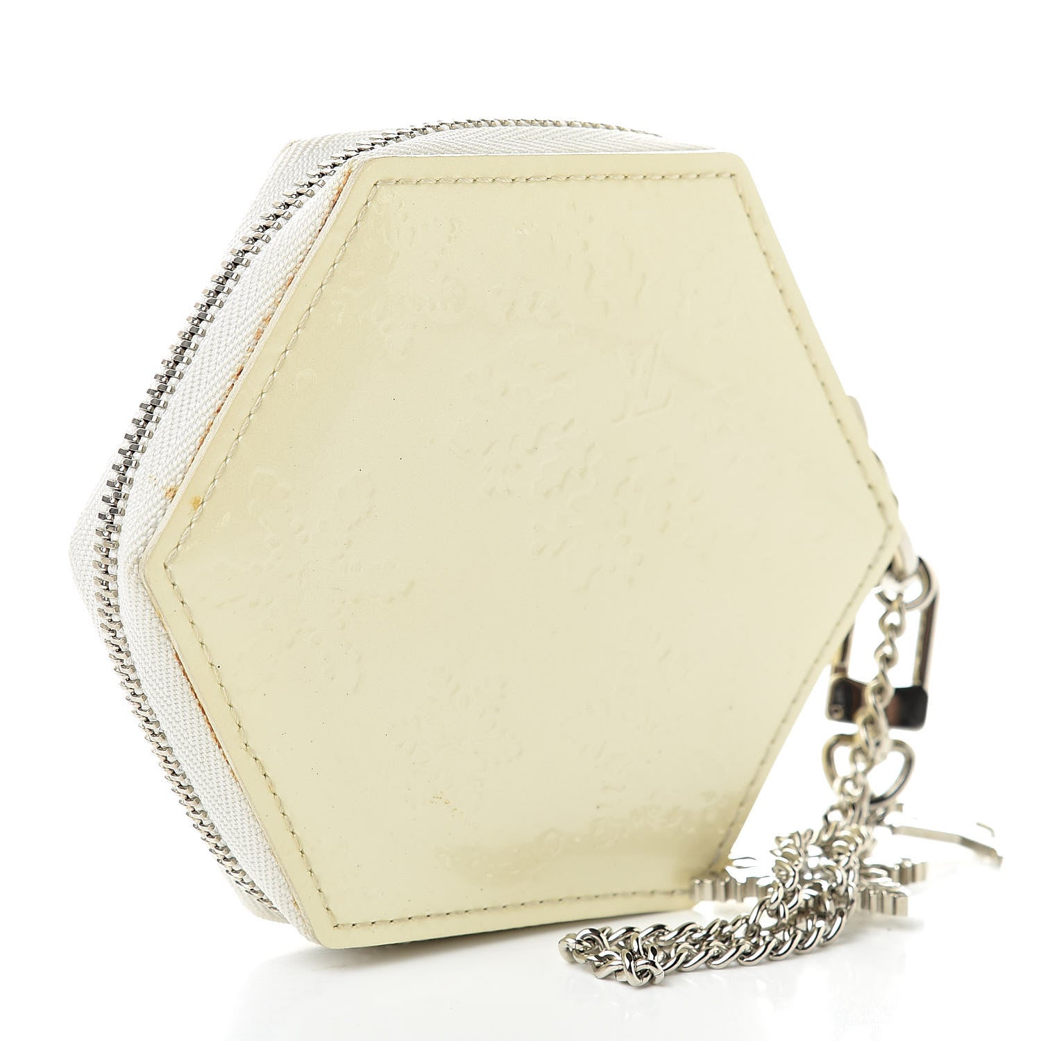 Louis Vuitton Vernis Porte-Monnaie Flocon MM Perle 3 of 11