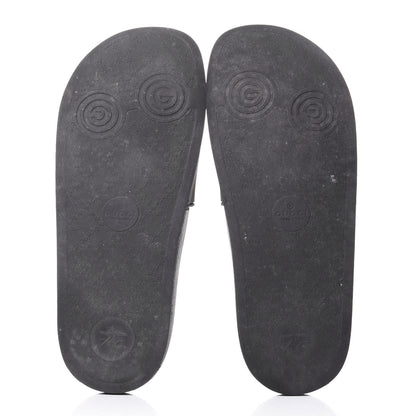 Gucci Rubber Womens Logo Slide Sandals 39 Black 7 of 10