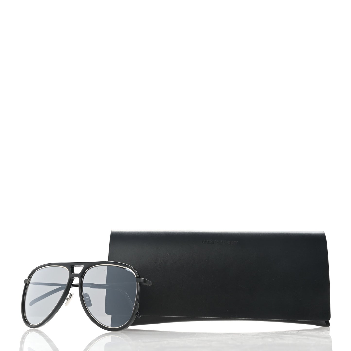 Metal Aviator Classic 11 Rim Sunglasses Black