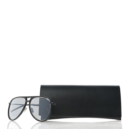 Saint Laurent Metal Aviator Classic 11 Rim Sunglasses Black 8 of 9