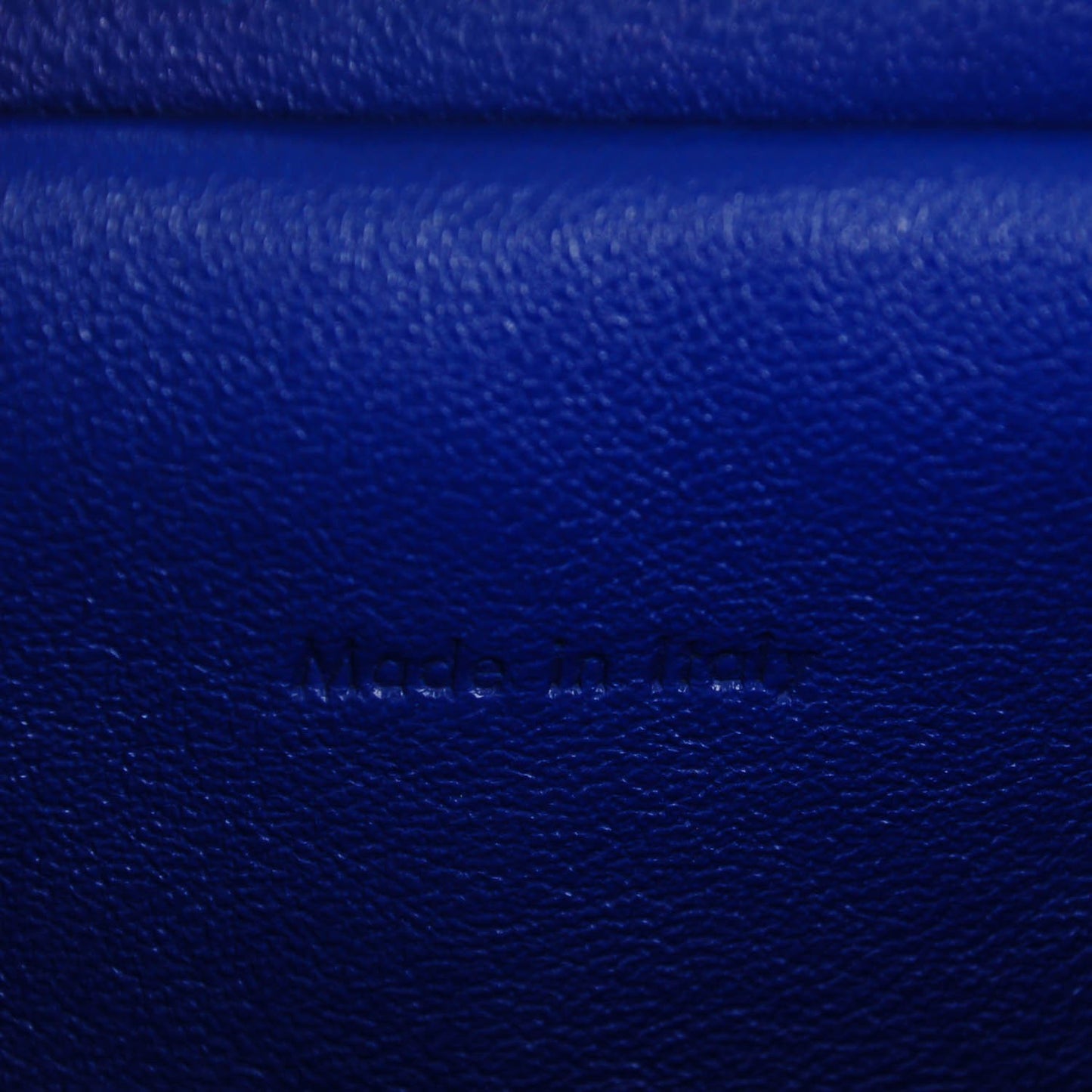 Elephant Calfskin Mini Tri-Color Belt Bag Indigo