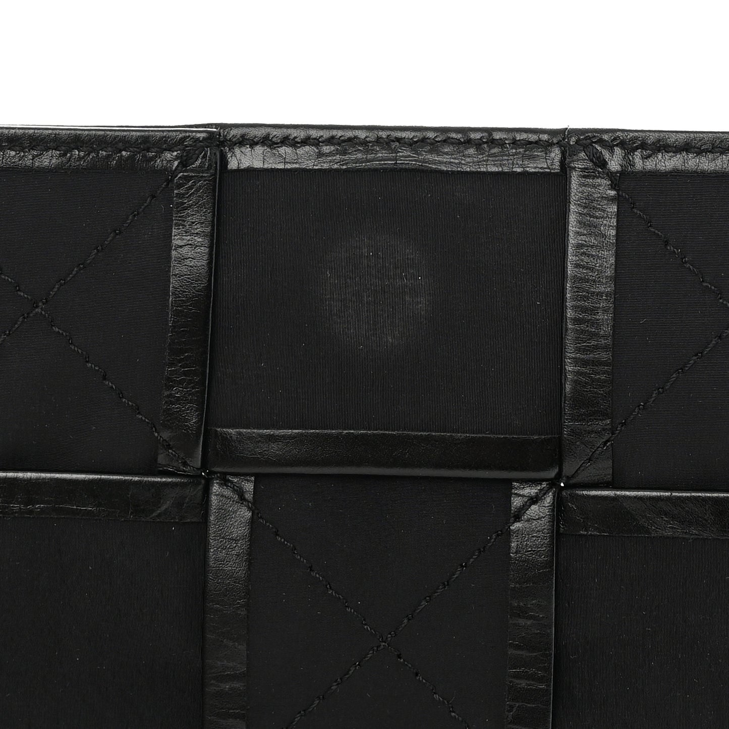 Paper Calfskin Maxi Intreccio Cassette Crossbody Bag Black