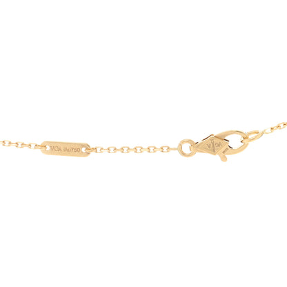 Van Cleef & Arpels VAN CLEEF & ARPELS 18K Yellow Gold Mother of Pearl Sweet Alhambra Butterfly Pendant Necklace 4 of 4