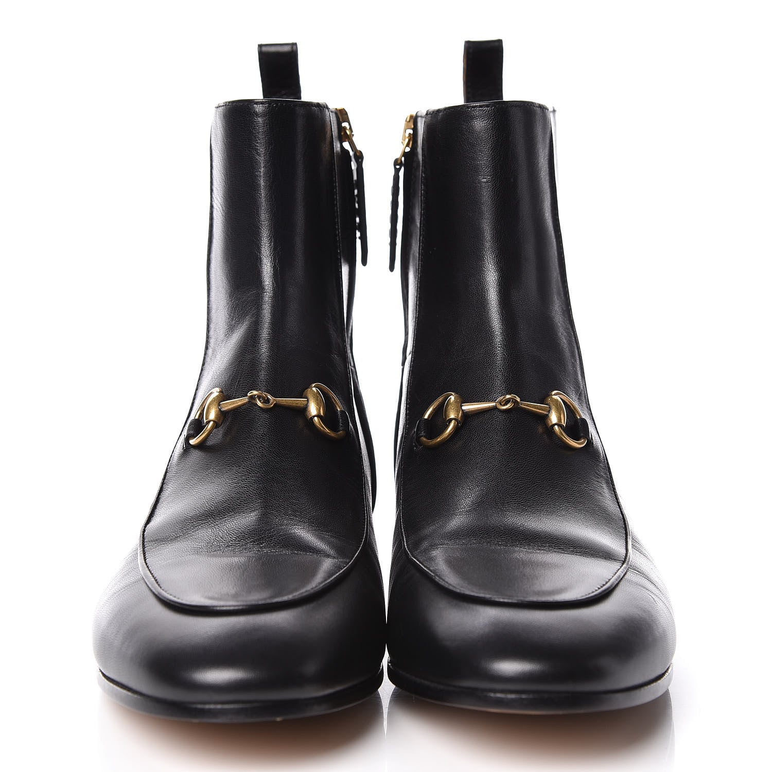 Gucci Malaga Kid Womens Jordaan Ankle Boots 37.5 Black 2 of 9