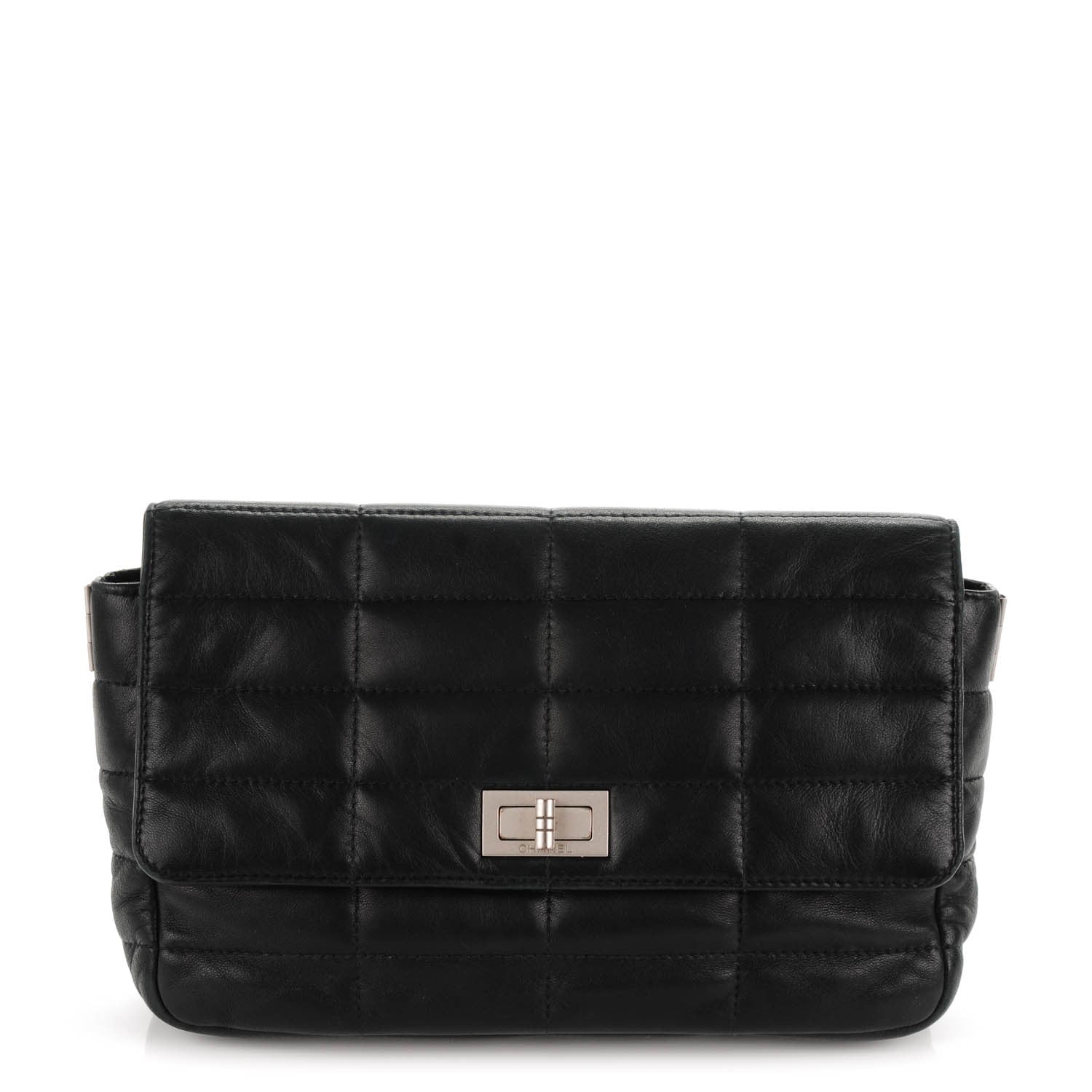 Chanel Lambskin Chocolate Bar Reissue Clutch Black 1 of 10