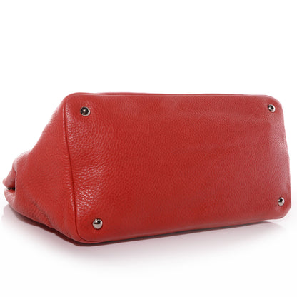 Prada Vitello Daino Shopping Tote Fuoco 5 of 11