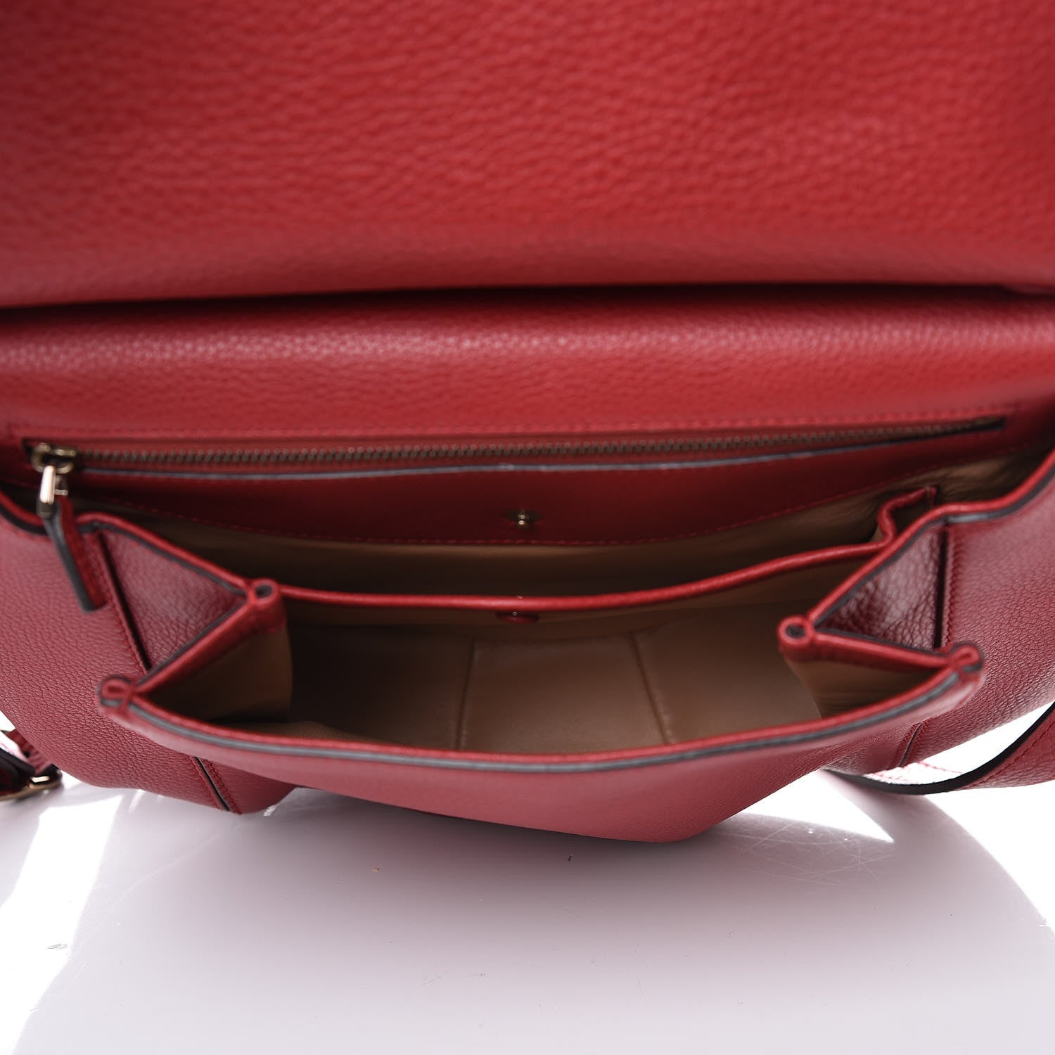 Gucci Calfskin Medium Nouveau Fringe Shoulder Bag Red 5 of 8