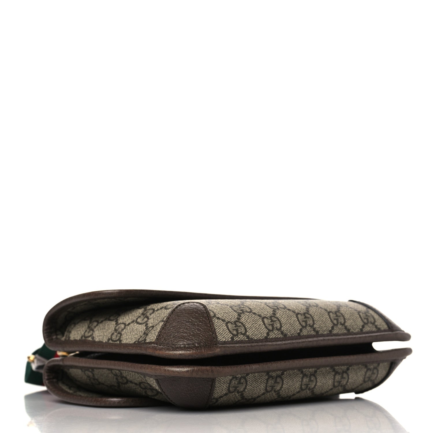 Gucci GG Supreme Monogram Web Small Neo Vintage Double Flap Messenger Bag Beige New Acero 4 of 11