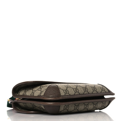 Gucci GG Supreme Monogram Web Small Neo Vintage Double Flap Messenger Bag Beige New Acero 4 of 11