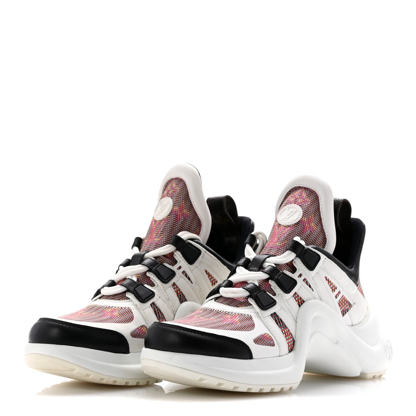 Calfskin Nylon LV Pop Archlight Sneaker 36 Rose