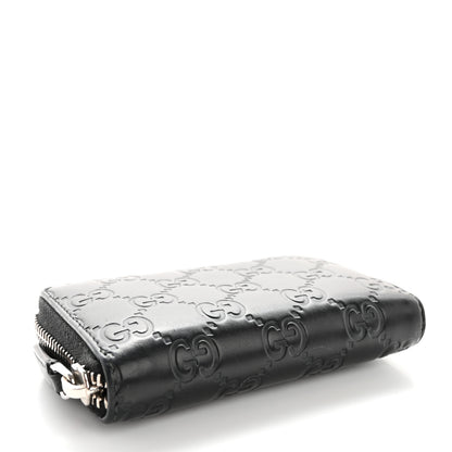 Gucci Guccissima Zip Around Card Case Black 4 of 10