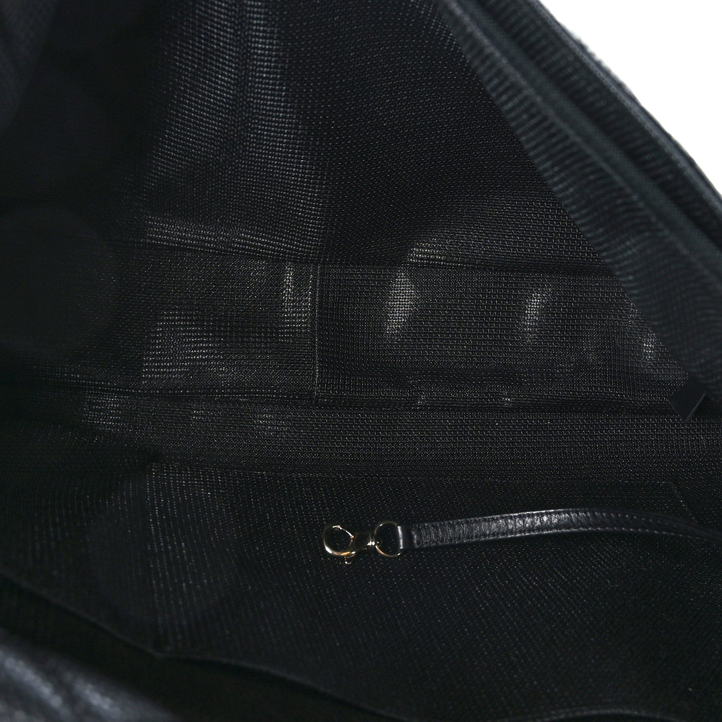 Calfskin Quilted XXL Travel Flap Bag Black