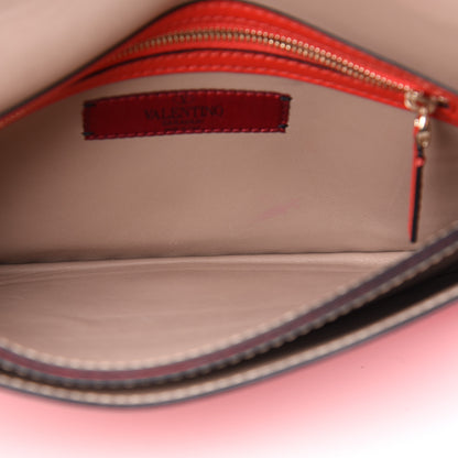 Valentino Garavani Nappa Rockstud Wristlet Clutch Deep Orange 5 of 12