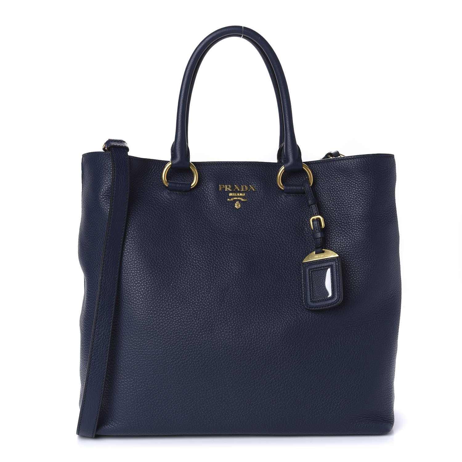 Prada Vitello Daino Shopping Tote Baltico 1 of 9