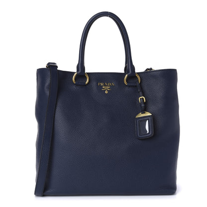 Prada Vitello Daino Shopping Tote Baltico 1 of 9