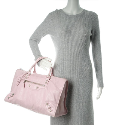 Balenciaga Agneau Giant 12 Silver Hardware Work Rose Poudre Rose Petunia 2 of 7