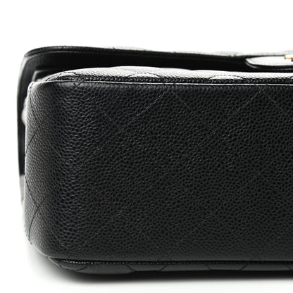 Chanel Caviar Quilted Jumbo Double Flap Black 6 of 9