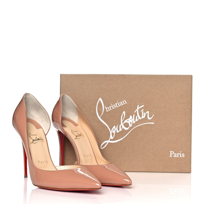 Christian Louboutin Patent Iriza 100 Pumps 39.5 Nude 9 of 9