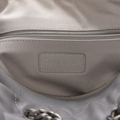 Chanel Calfskin Quilted Country Chic Bowler Grey 6 of 14