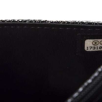 Chanel Distressed Patent Calfskin Quilted Wallet on Chain WOC Black 9 of 11