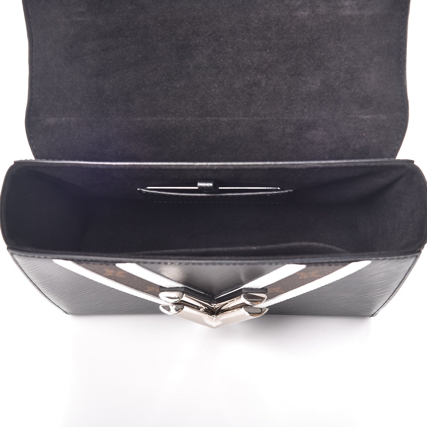 Epi Monogram Twist Shoulder Bag MM Black