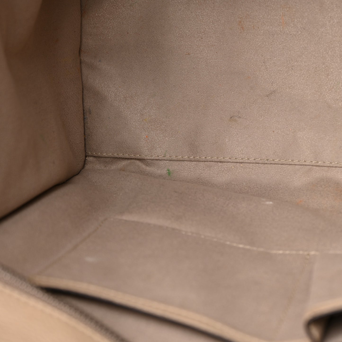 Drummed Calfskin Mini Luggage Dune