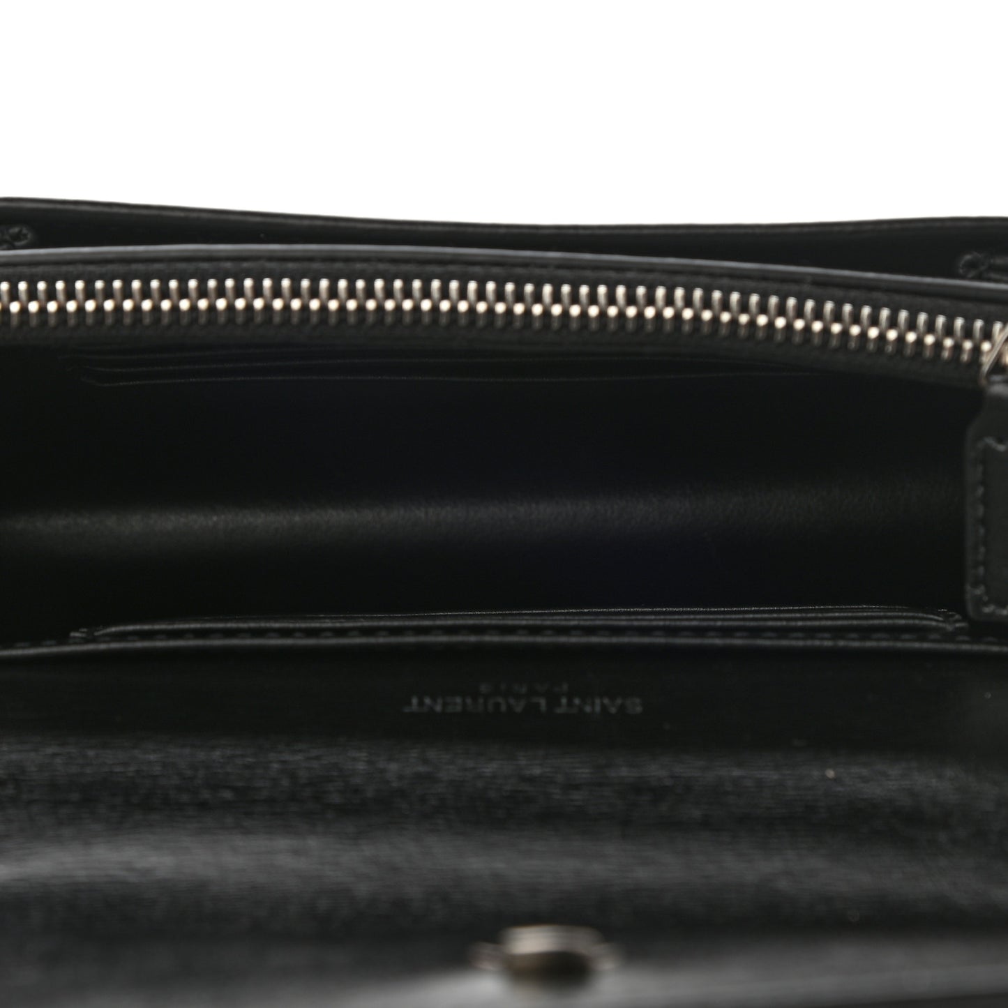 Calfskin Monogram Sunset Chain Wallet Black