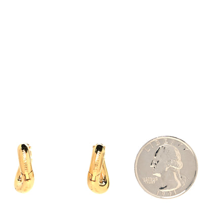 Balenciaga Copper Loop Earrings Gold 2 of 5