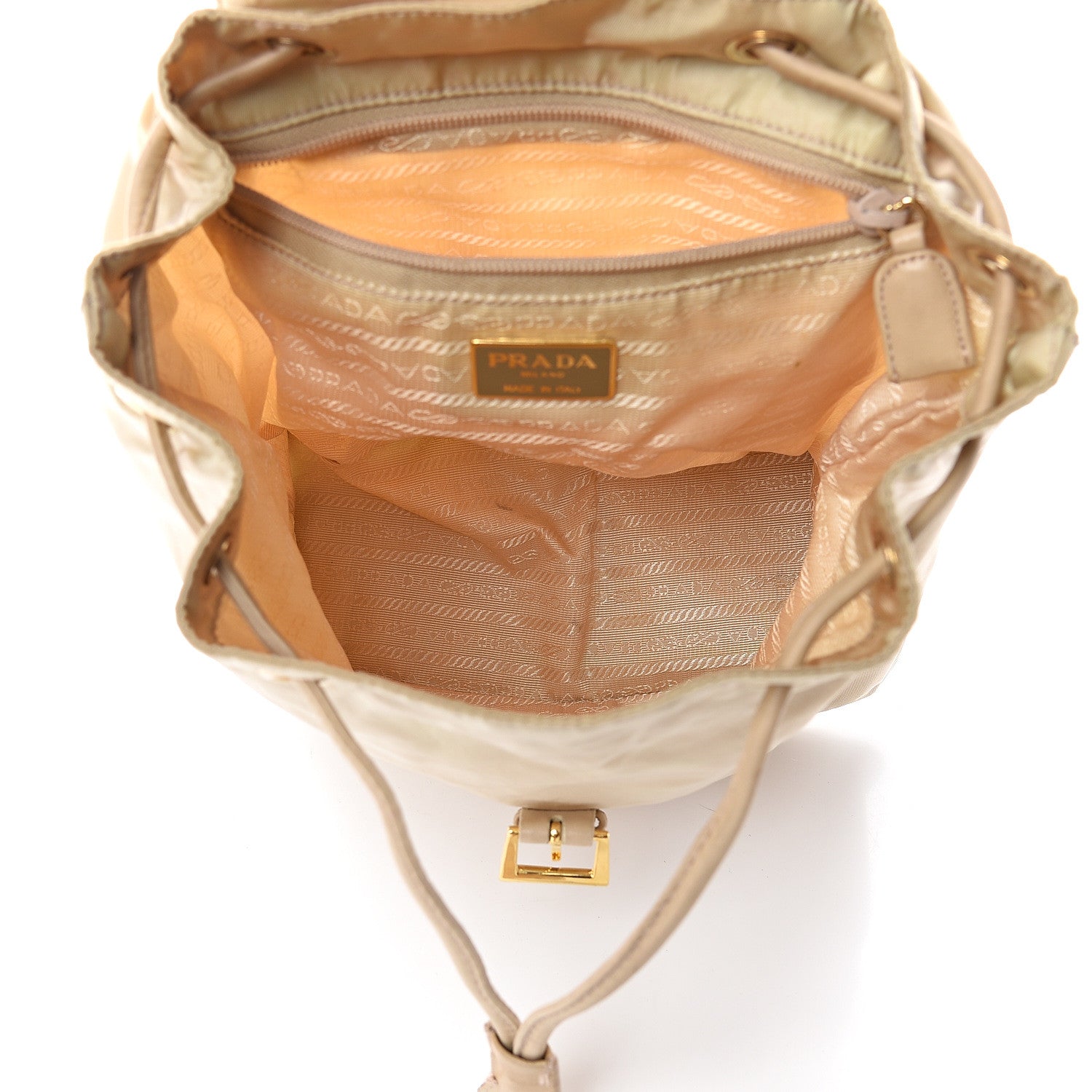 Prada Tessuto Nylon Vela Chain Backpack Sabbia 4 of 8