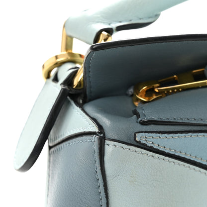 Loewe Calfskin Small Puzzle Bag Aqua Light Blue Stone Blue 11 of 12